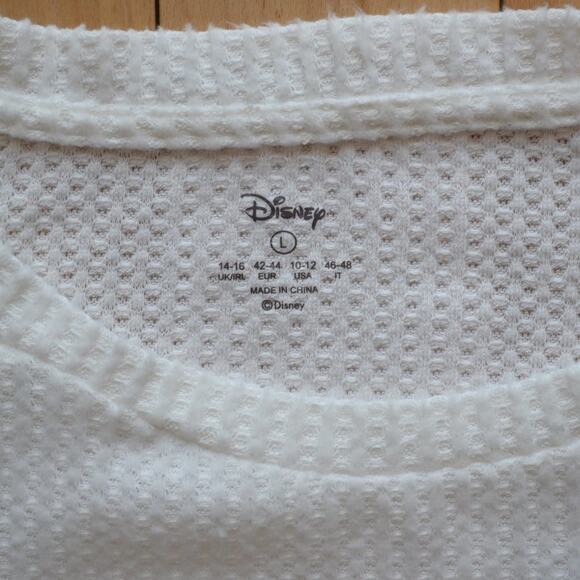 Disney Sweater White Women's Size Large Very Soft - Picture 3 of 5